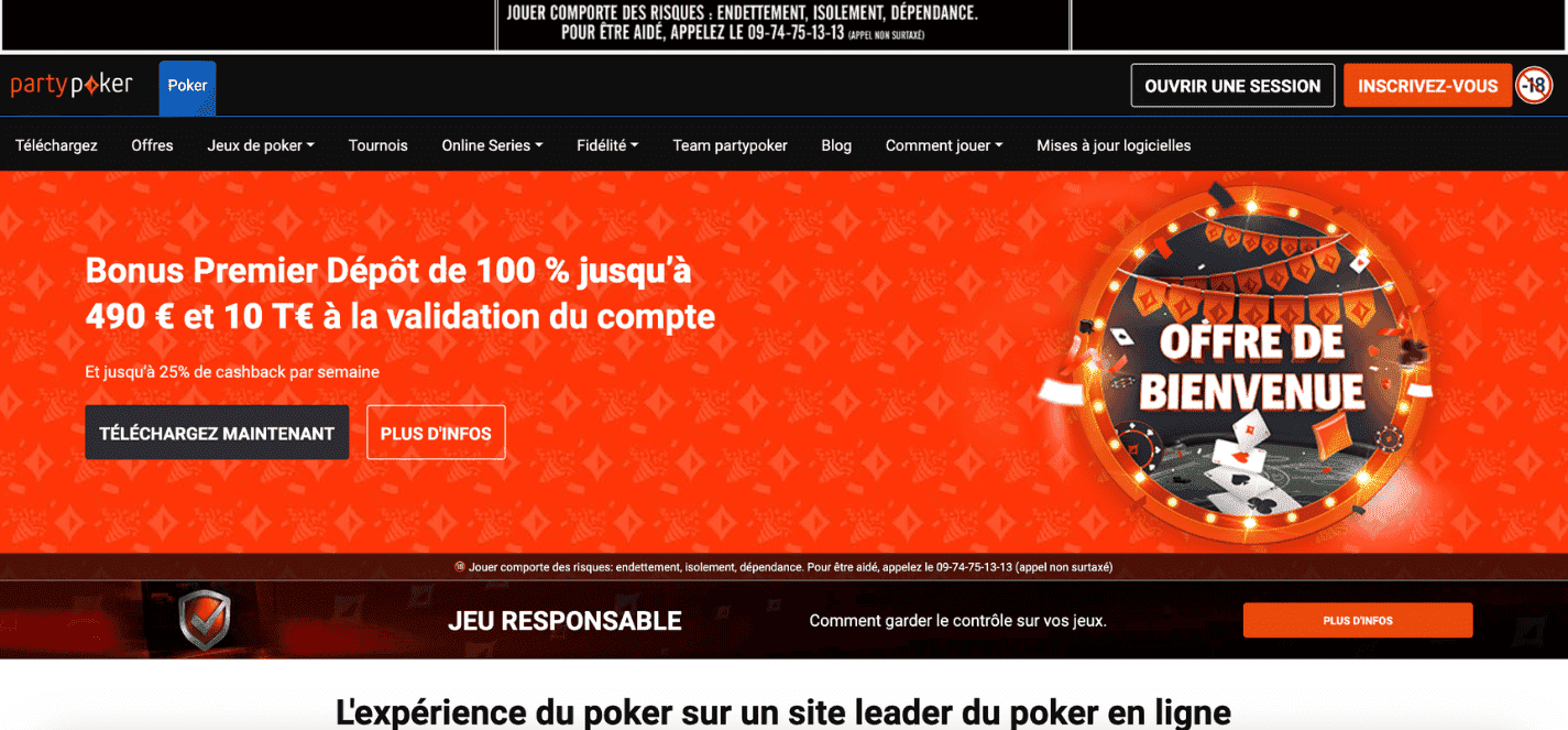 Partypoker casino en ligne