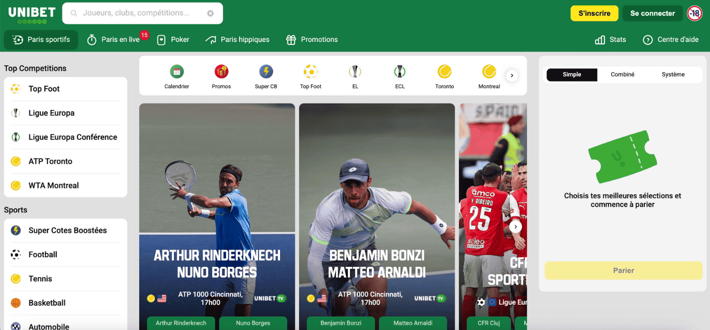 Unibet casino en ligne